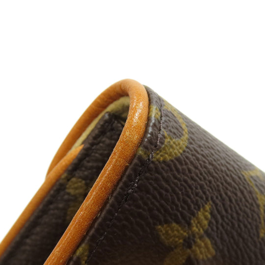 LOUIS VUITTON Hip bag M51855 Monogram canvas Brown Pochette Florentine Women Used Authentic