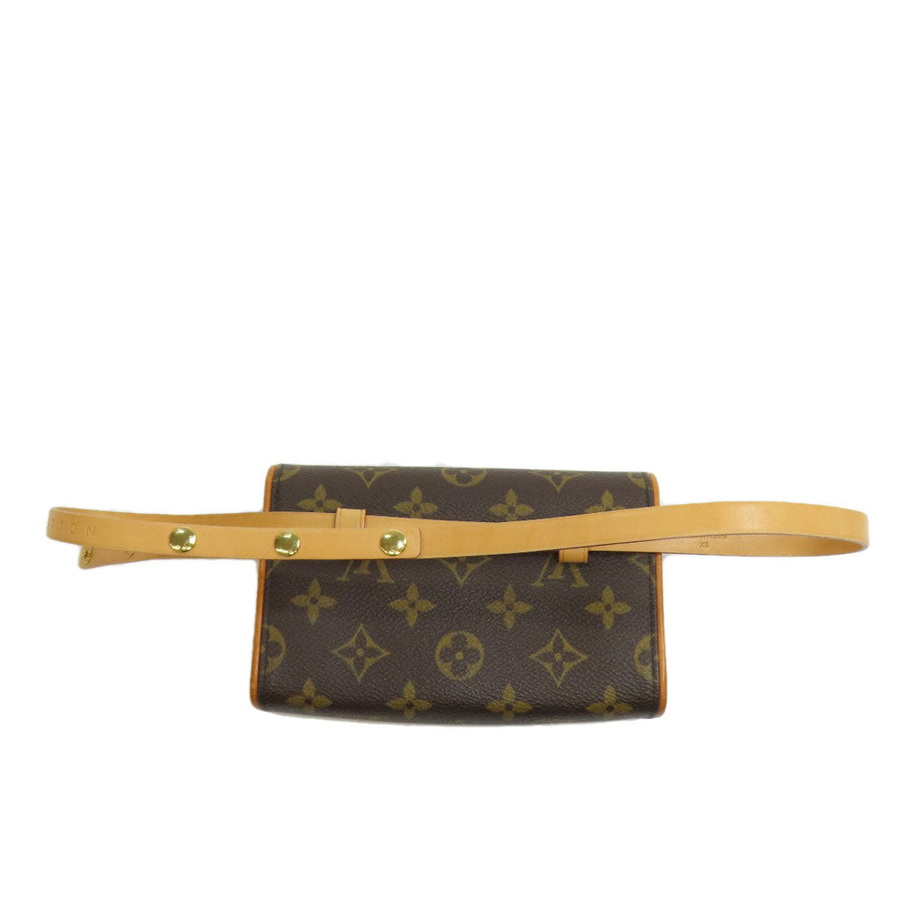 LOUIS VUITTON Hip bag M51855 Monogram canvas Brown Pochette Florentine Women Used Authentic