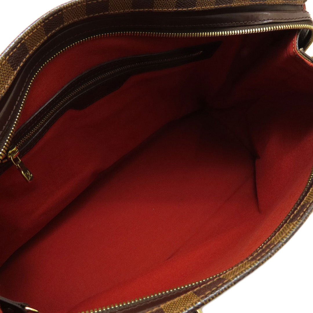 LOUIS VUITTON Tote Bag N51119 Damier canvas Brown Chelsea Damier Ebene Women Used Authentic