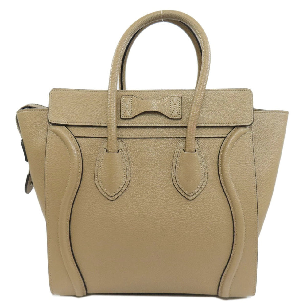 CELINE Handbag Calfskin Brown Luggage micro Women Used Authentic
