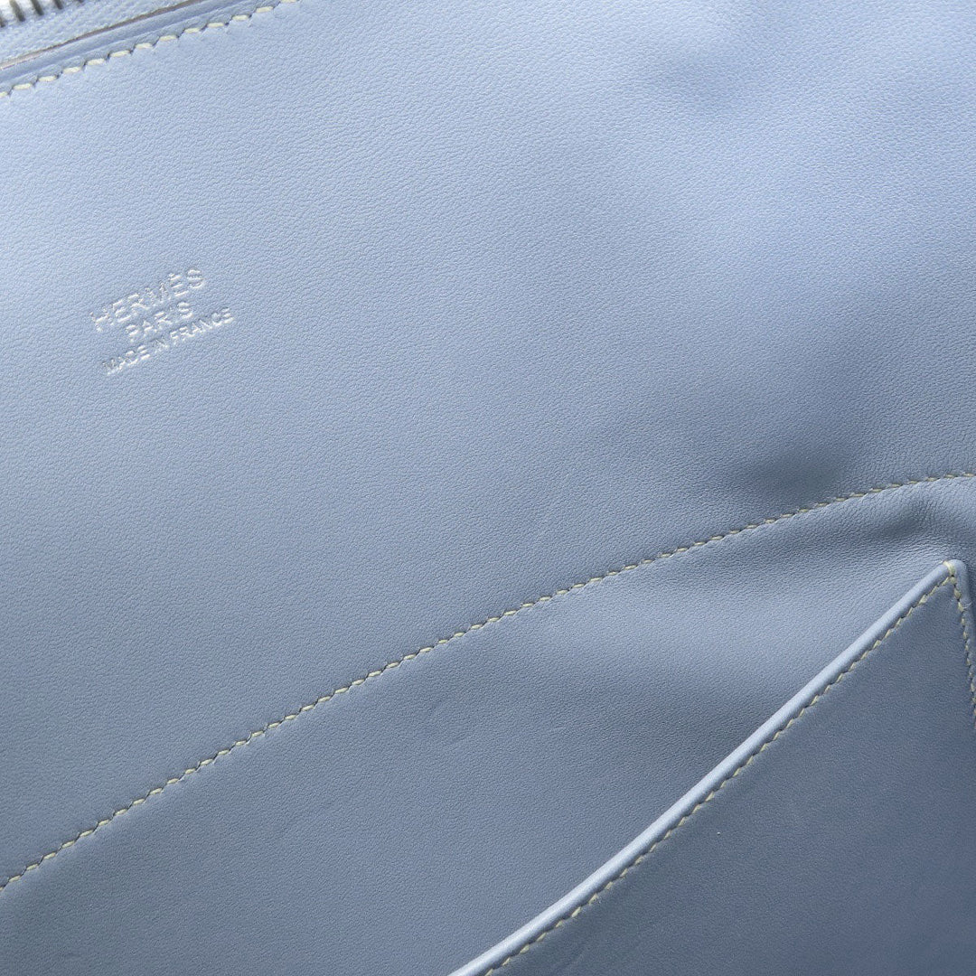 HERMES Handbag Epsom blue Bolide 35 Blue Lin Silver Metal 2WAY