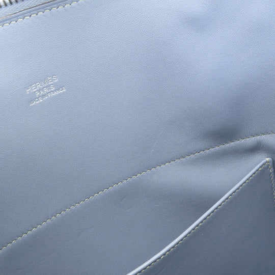 HERMES Handbag Epsom blue Bolide 35 Blue Lin Silver Metal 2WAY