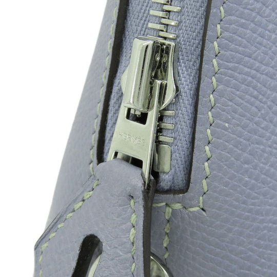 HERMES Handbag Epsom blue Bolide 35 Blue Lin Silver Metal 2WAY