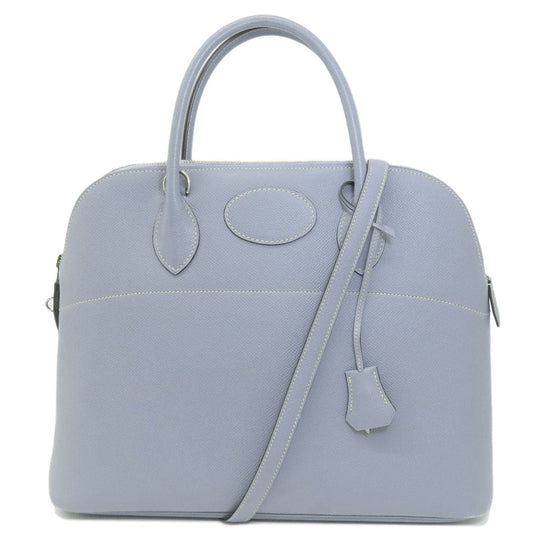 HERMES Handbag Epsom blue Bolide 35 Blue Lin Silver Metal 2WAY