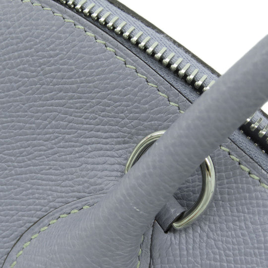 HERMES Handbag Epsom blue Bolide 35 Blue Lin Silver Metal 2WAY