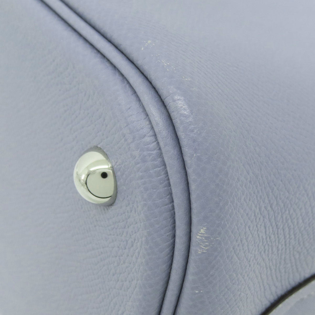 HERMES Handbag Epsom blue Bolide 35 Blue Lin Silver Metal 2WAY