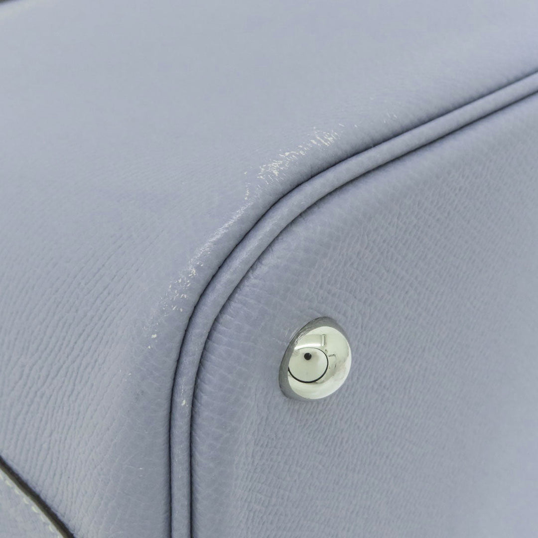 HERMES Handbag Epsom blue Bolide 35 Blue Lin Silver Metal 2WAY
