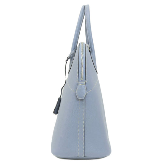 HERMES Handbag Epsom blue Bolide 35 Blue Lin Silver Metal 2WAY