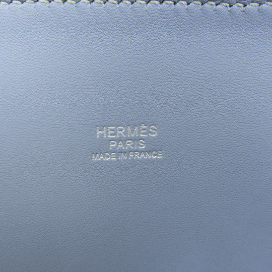 HERMES Handbag Epsom blue Bolide 35 Blue Lin Silver Metal 2WAY