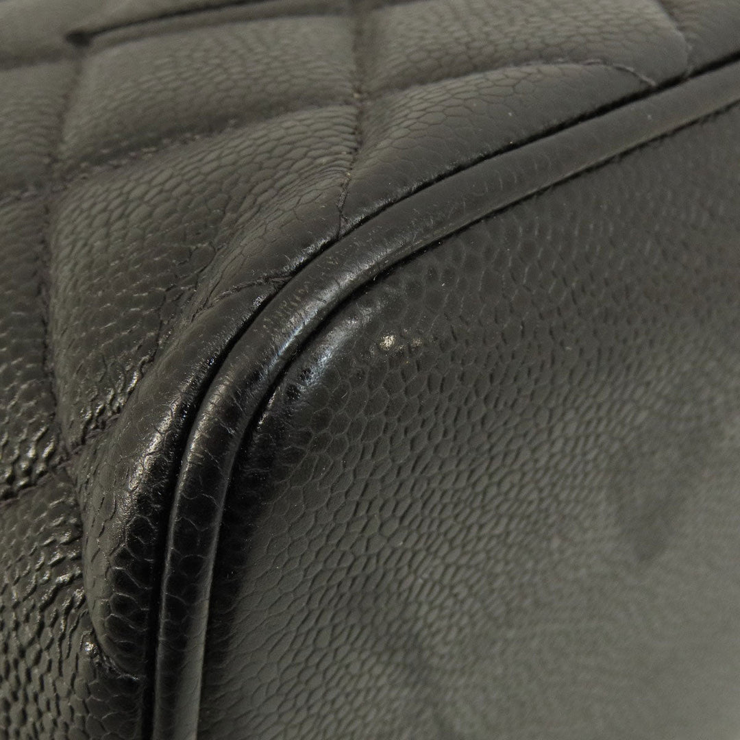 CHANEL Tote Bag Grained Calfskin Skin black Replica Tote Gold Metal