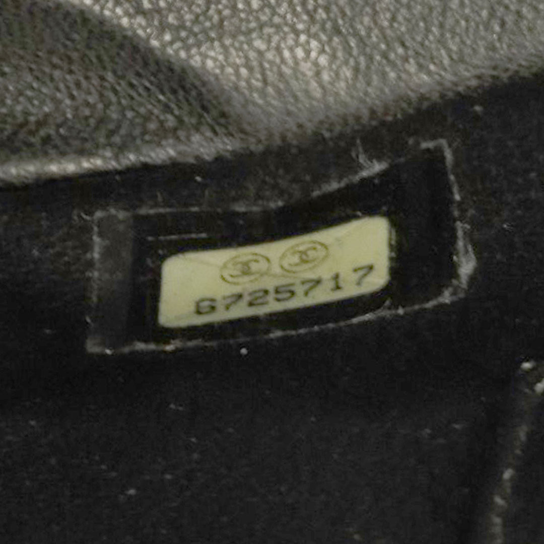CHANEL Tote Bag Grained Calfskin Skin black Replica Tote Gold Metal