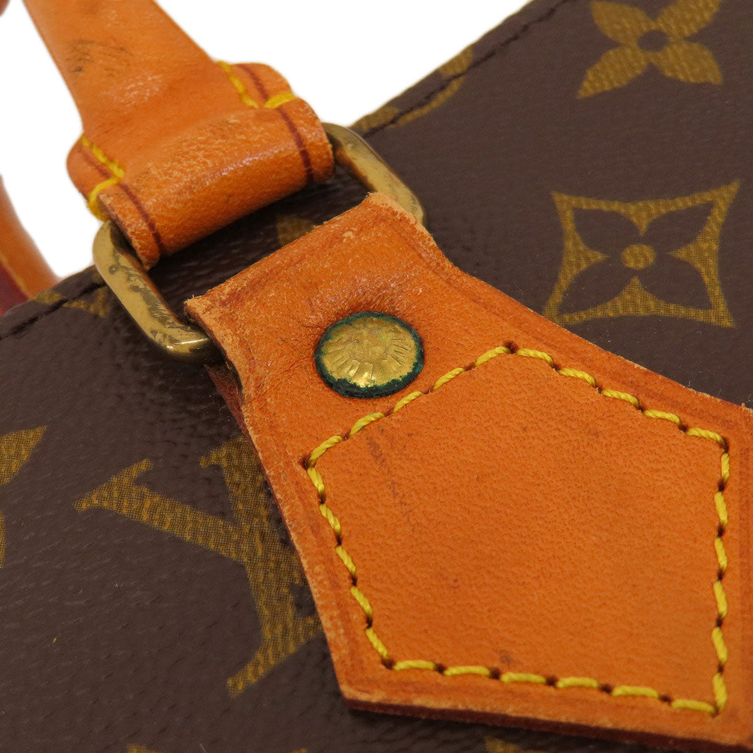 LOUIS VUITTON Handbag M51140 Monogram canvas Brown Sac Plat Monogram Women Used Authentic