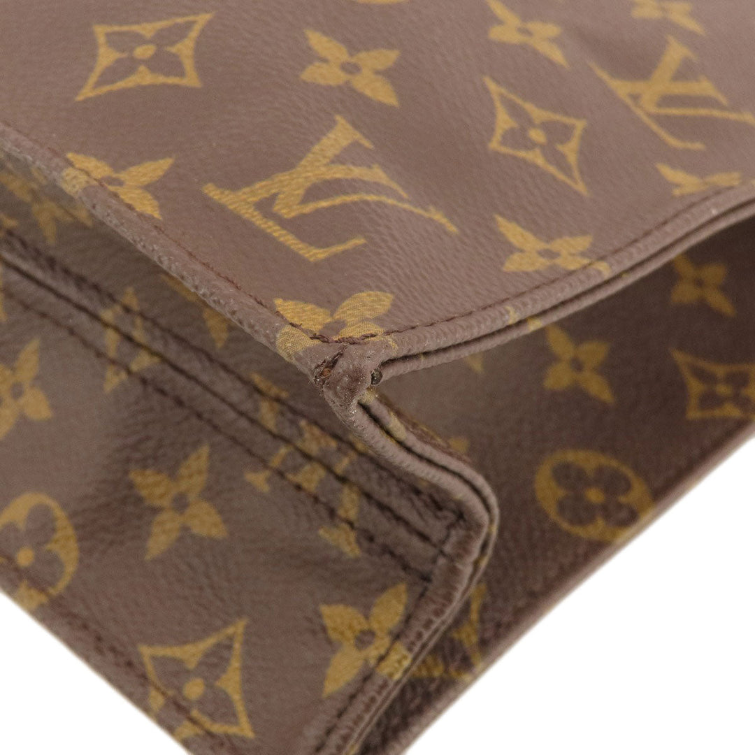 LOUIS VUITTON Handbag M51140 Monogram canvas Brown Sac Plat Monogram Women Used Authentic