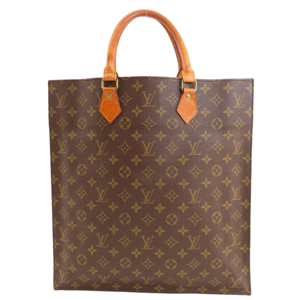 LOUIS VUITTON Handbag M51140 Monogram canvas Brown Sac Plat Monogram Women Used Authentic