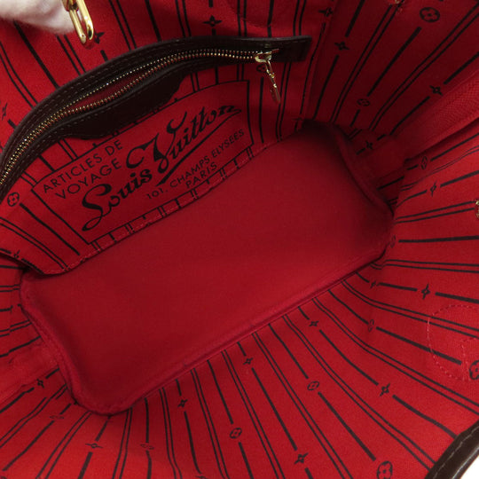 LOUIS VUITTON Tote Bag N51109 Damier canvas Brown ƒlƒ”ƒ@�[ƒtƒ‹PM ‹Œ Damier ƒGƒxƒk Women Used Authentic