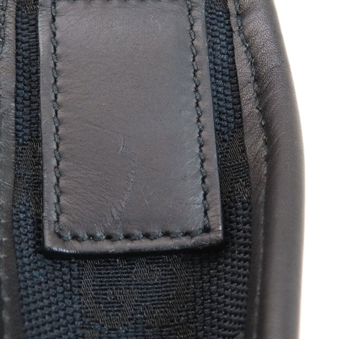 GUCCI Shoulder Bag 001.4206 canvas black GG one belt Women Used Authentic