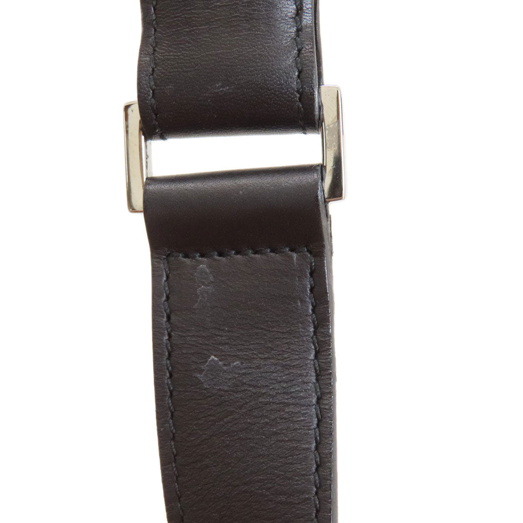 GUCCI Shoulder Bag 001.4206 canvas black GG one belt Women Used Authentic