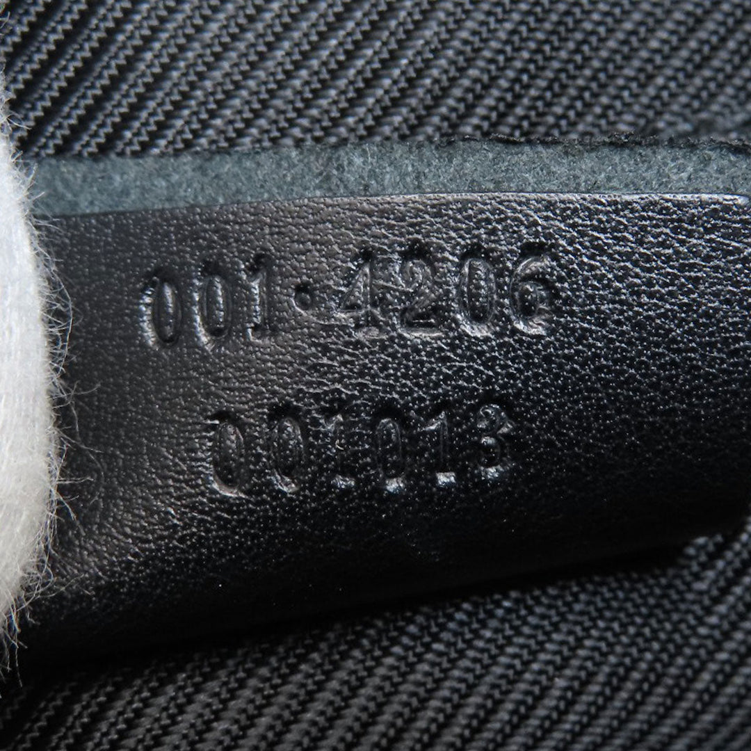 GUCCI Shoulder Bag 001.4206 canvas black GG one belt Women Used Authentic