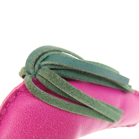 HERMES key ring Anemiro purple Rodeo Charm MM Rose Purple Electric Malachite