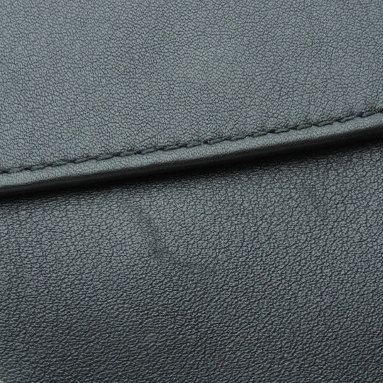 GUCCI Bifold Wallet 150413 Calfskin black GG Signature Microsima Outlet Women Used Authentic