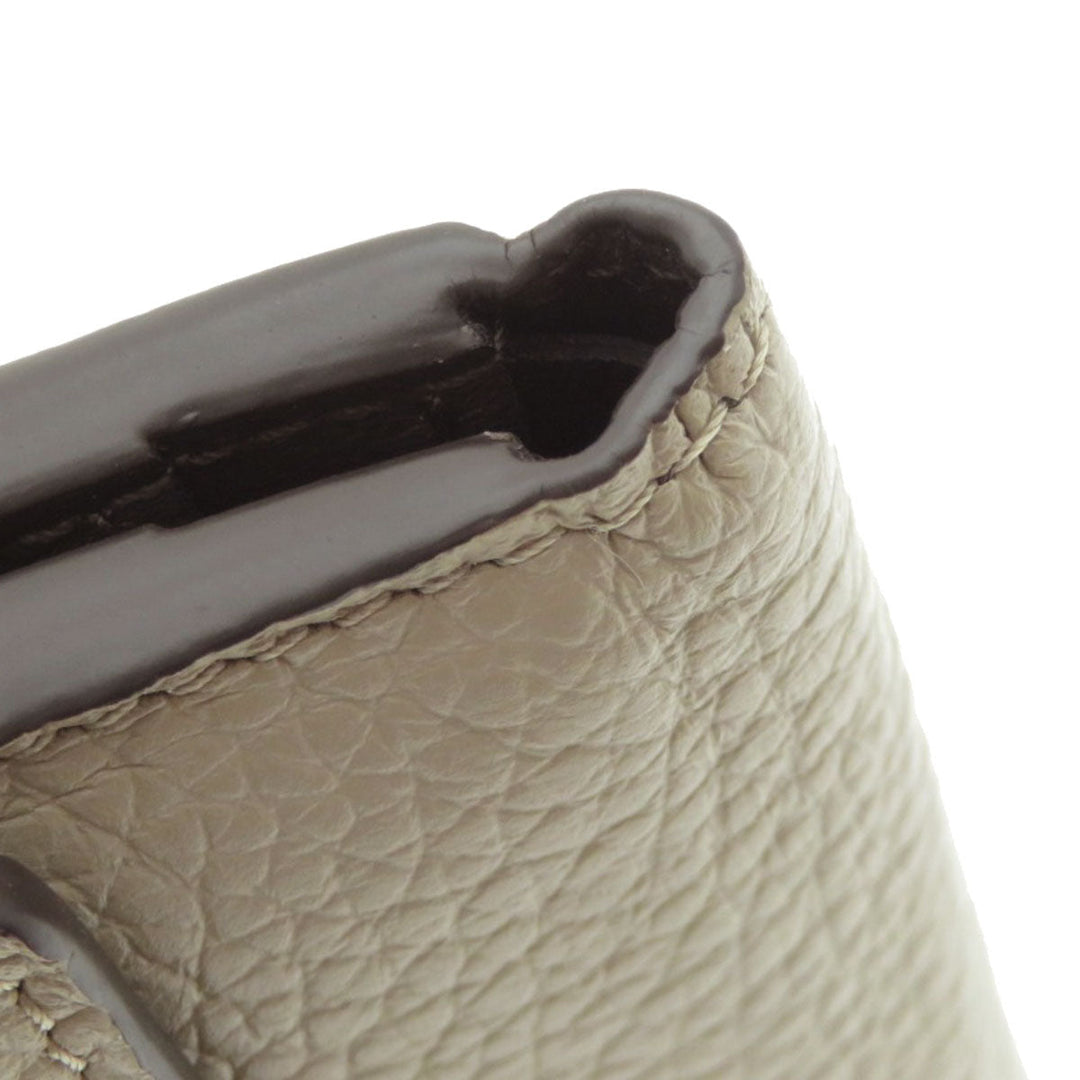 LOUIS VUITTON Bifold Wallet M68747 Taurillon Clemence beige Portefeuille Capucines XS Taurillon Clemence Women Used Authentic