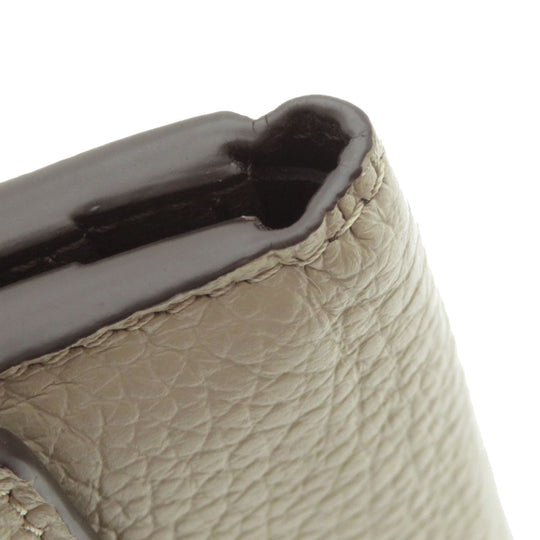 LOUIS VUITTON Bifold Wallet M68747 Taurillon Clemence beige Portefeuille Capucines XS Taurillon Clemence Women Used Authentic