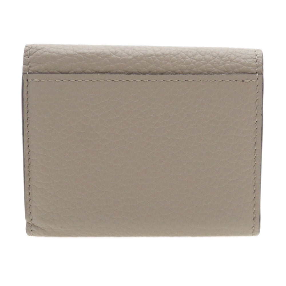 LOUIS VUITTON Bifold Wallet M68747 Taurillon Clemence beige Portefeuille Capucines XS Taurillon Clemence Women Used Authentic