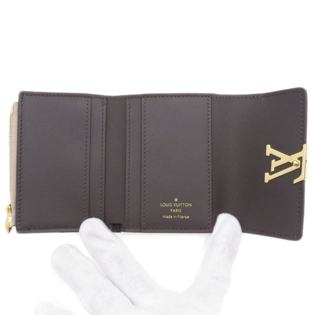 LOUIS VUITTON Bifold Wallet M68747 Taurillon Clemence beige Portefeuille Capucines XS Taurillon Clemence Women Used Authentic