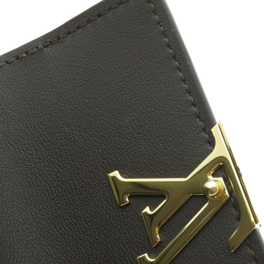 LOUIS VUITTON Bifold Wallet M68747 Taurillon Clemence beige Portefeuille Capucines XS Taurillon Clemence Women Used Authentic