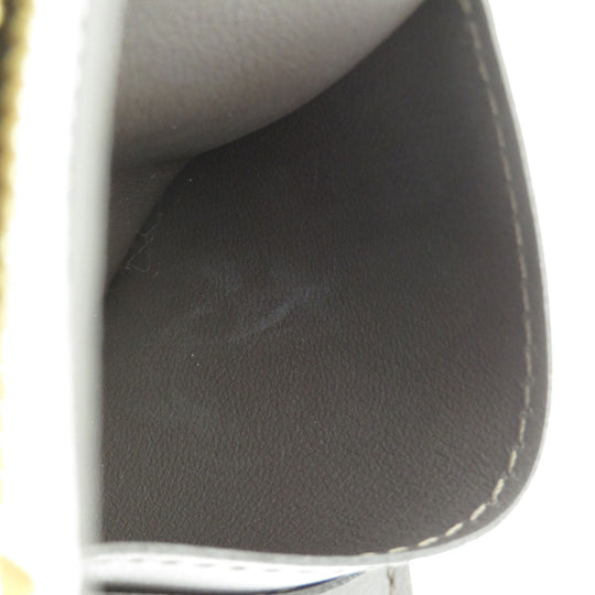 LOUIS VUITTON Bifold Wallet M68747 Taurillon Clemence beige Portefeuille Capucines XS Taurillon Clemence Women Used Authentic