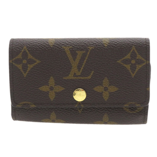 LOUIS VUITTON Key case Key holder  M62630 Monogram canvas Brown Multicles6 Monogram Women Used Authentic