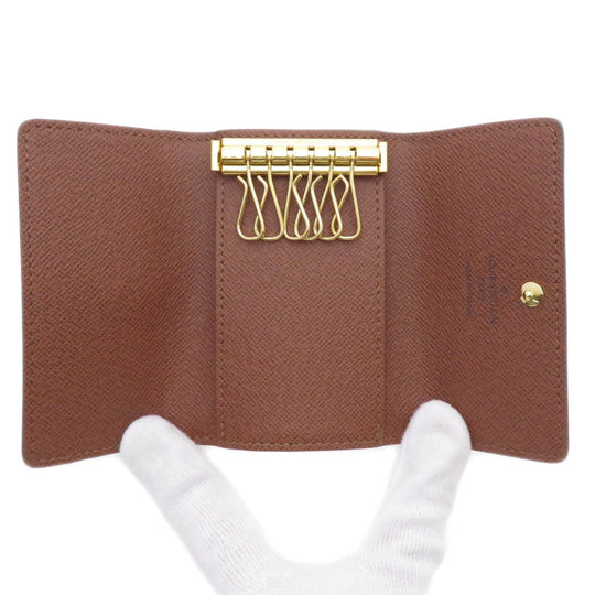 LOUIS VUITTON Key case Key holder  M62630 Monogram canvas Brown Multicles6 Monogram Women Used Authentic