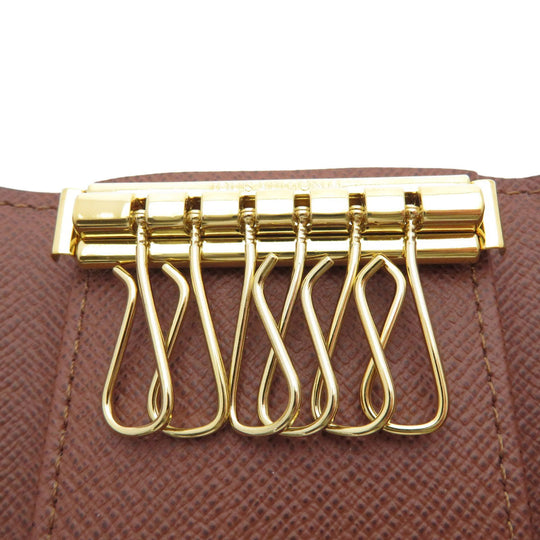 LOUIS VUITTON Key case Key holder  M62630 Monogram canvas Brown Multicles6 Monogram Women Used Authentic