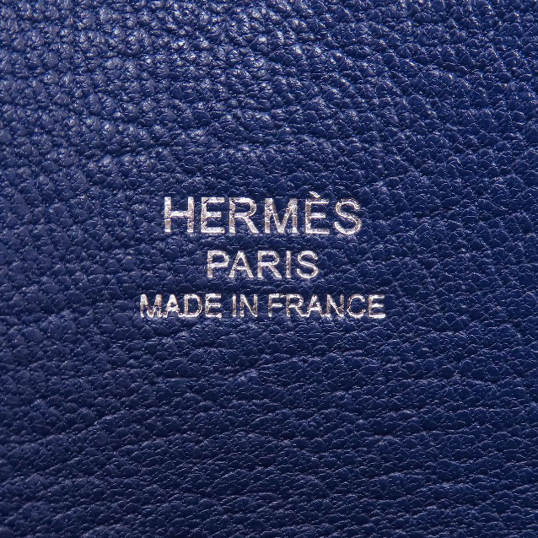 HERMES Shoulder Bag Taurillon Clemence blue Gypsiere 28 Blue Nuit SilverMetal Women Used Authentic