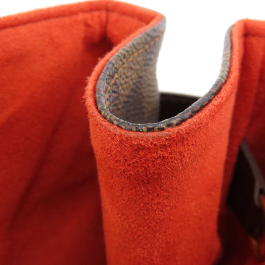 LOUIS VUITTON Tote Bag N51128 Damier canvas Brown Uzes Damier Ebene Women Used Authentic