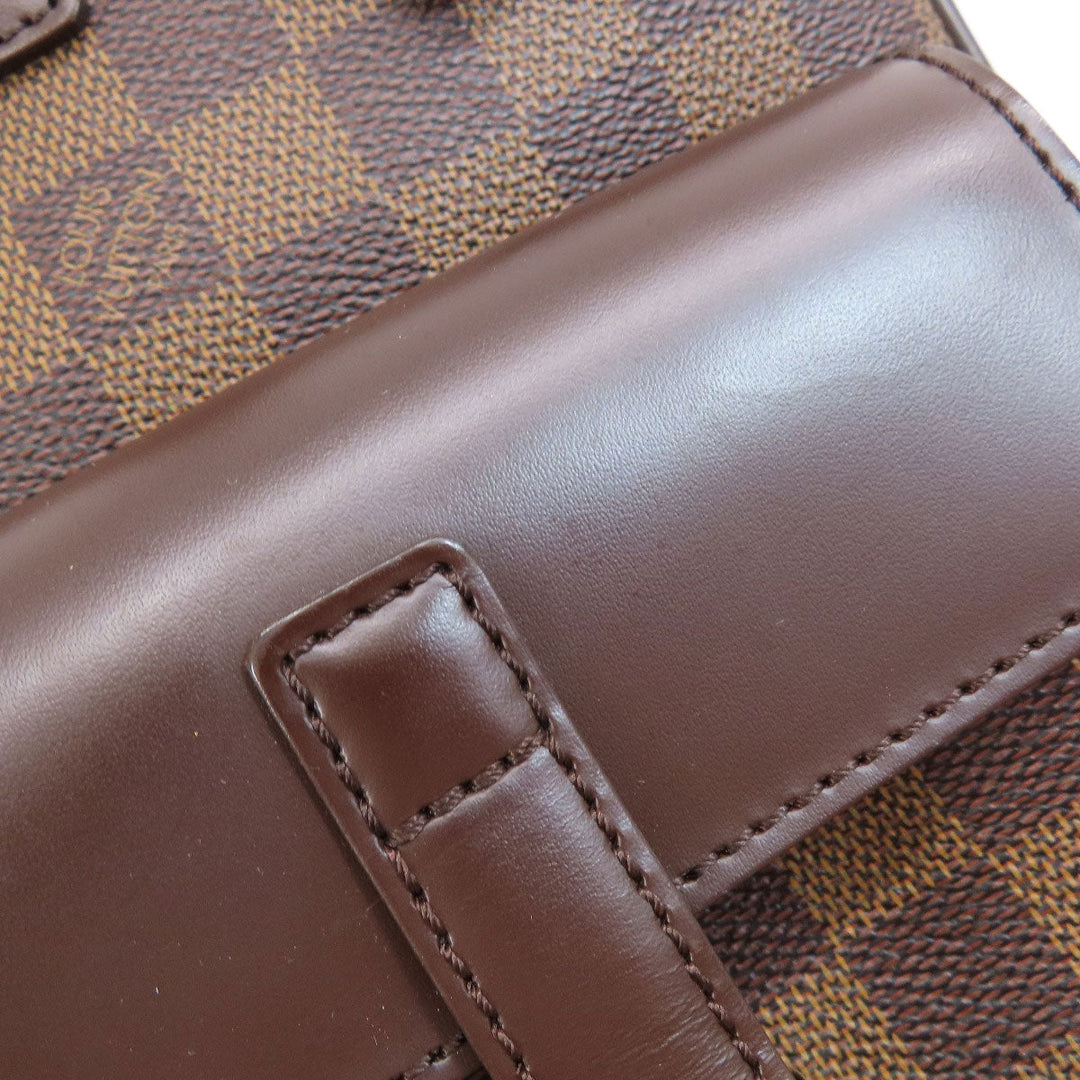 LOUIS VUITTON Tote Bag N51128 Damier canvas Brown Uzes Damier Ebene Women Used Authentic