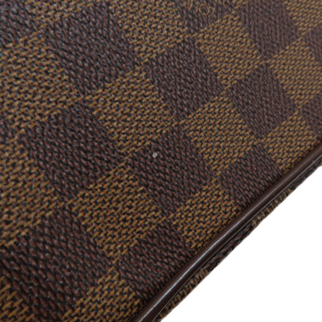 LOUIS VUITTON Tote Bag N51128 Damier canvas Brown Uzes Damier Ebene Women Used Authentic