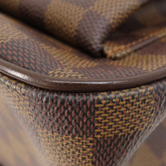 LOUIS VUITTON Tote Bag N51128 Damier canvas Brown Uzes Damier Ebene Women Used Authentic