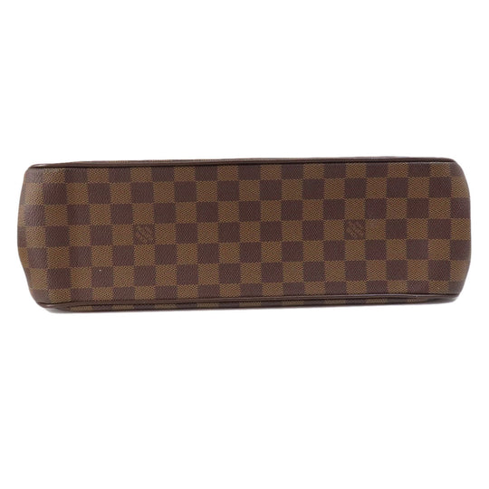 LOUIS VUITTON Tote Bag N51128 Damier canvas Brown Uzes Damier Ebene Women Used Authentic