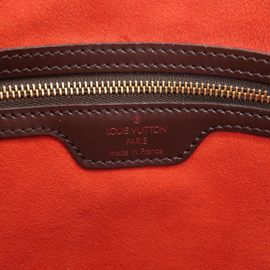 LOUIS VUITTON Tote Bag N51128 Damier canvas Brown Uzes Damier Ebene Women Used Authentic