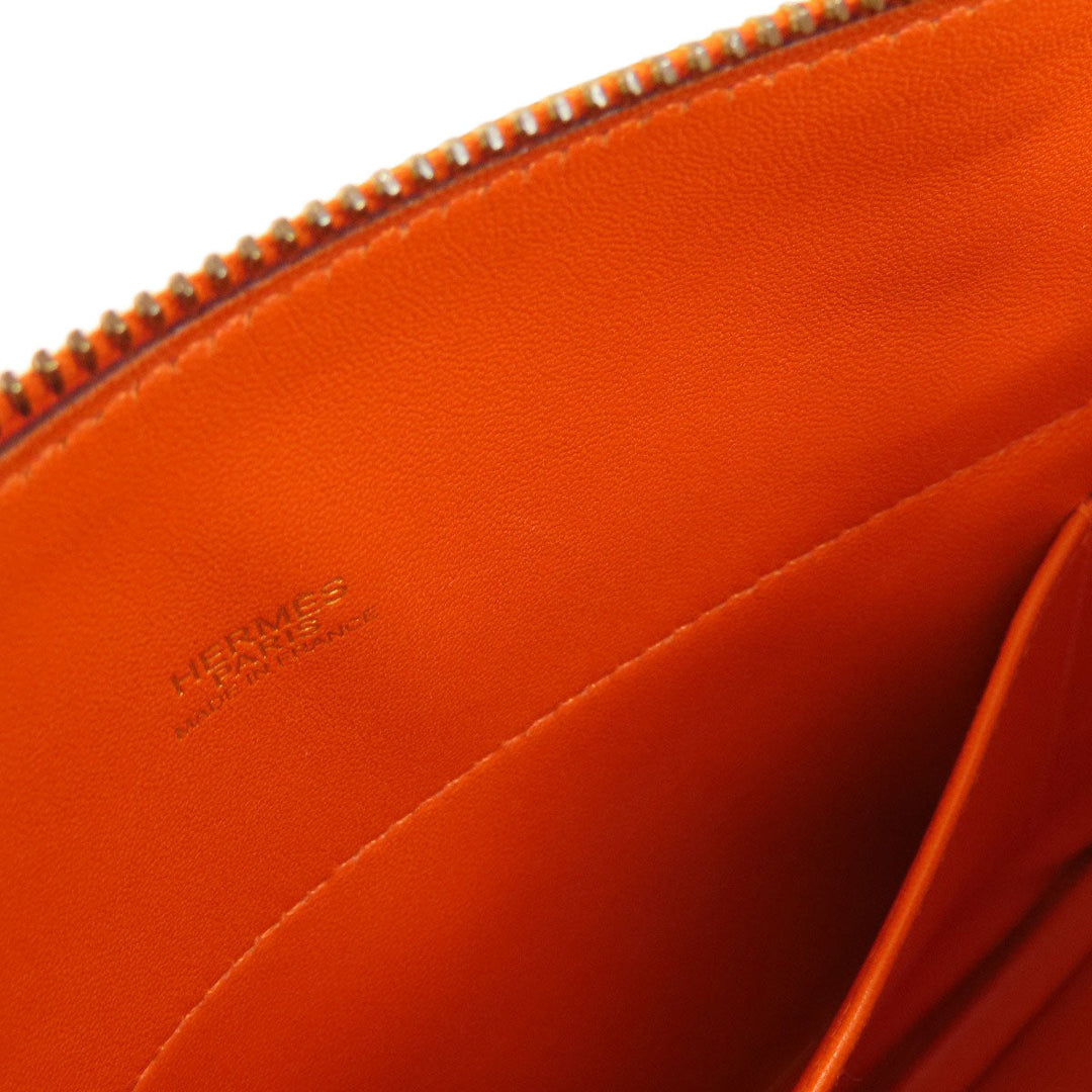 HERMES Handbag Epsom Orange Bolide 27 Orange Gold Metal