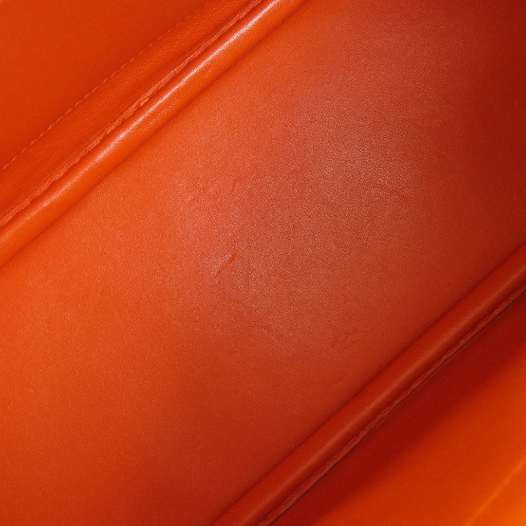 HERMES Handbag Epsom Orange Bolide 27 Orange Gold Metal