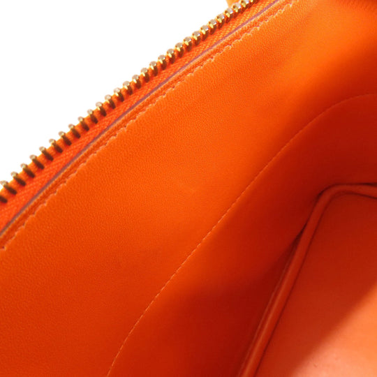 HERMES Handbag Epsom Orange Bolide 27 Orange Gold Metal