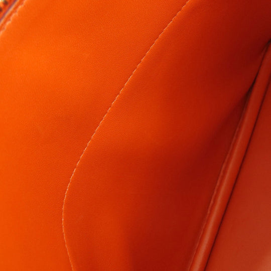HERMES Handbag Epsom Orange Bolide 27 Orange Gold Metal