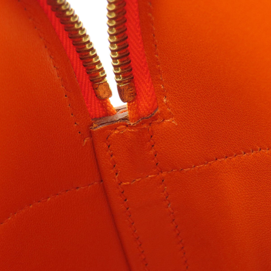 HERMES Handbag Epsom Orange Bolide 27 Orange Gold Metal