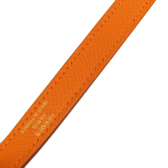 HERMES Handbag Epsom Orange Bolide 27 Orange Gold Metal