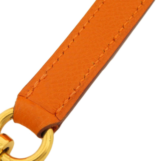 HERMES Handbag Epsom Orange Bolide 27 Orange Gold Metal