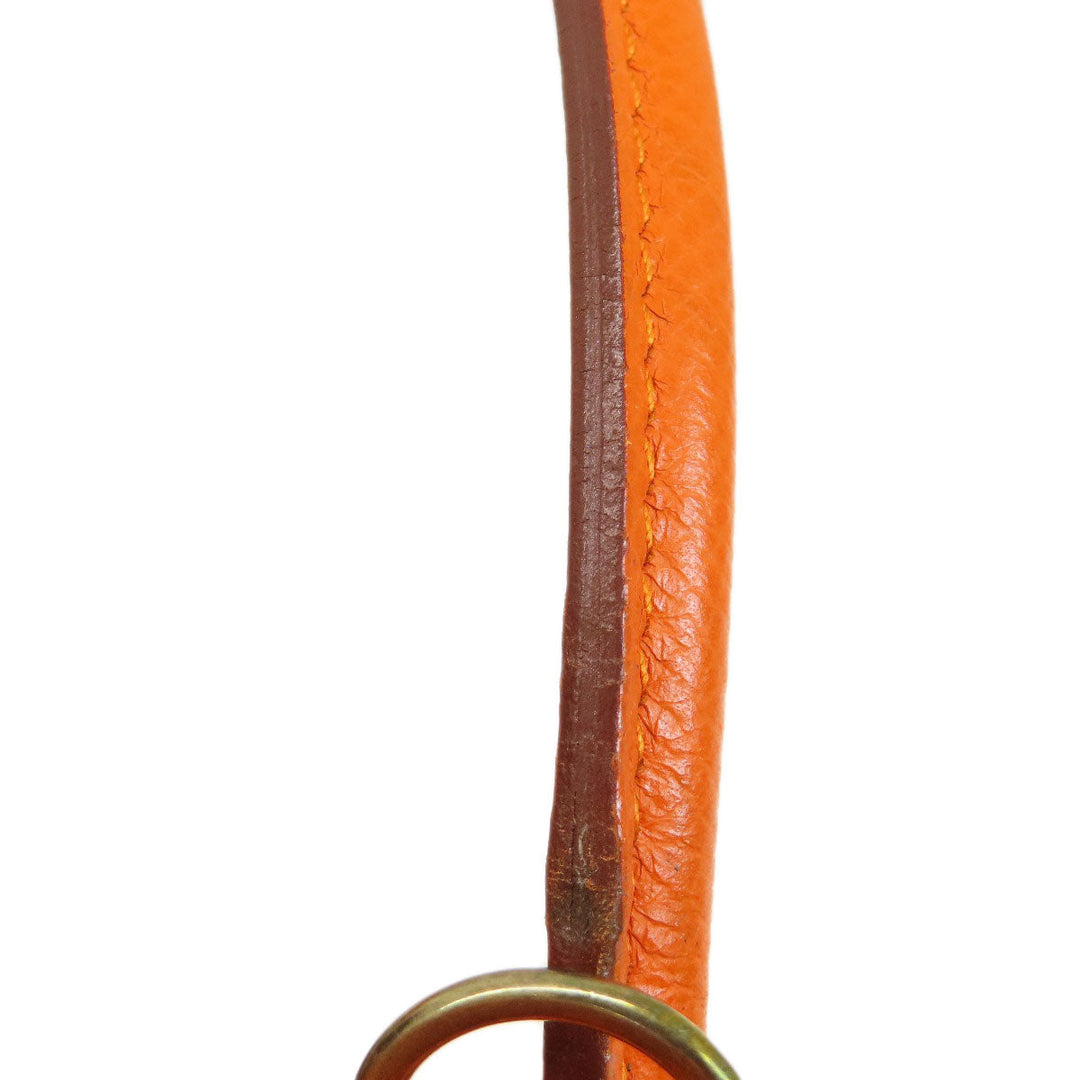 HERMES Handbag Epsom Orange Bolide 27 Orange Gold Metal