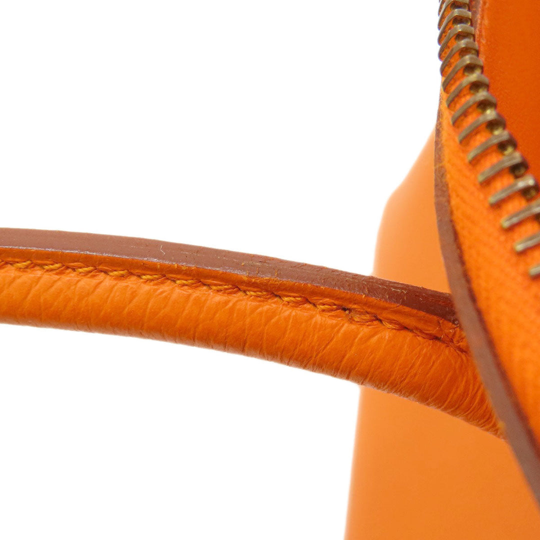 HERMES Handbag Epsom Orange Bolide 27 Orange Gold Metal