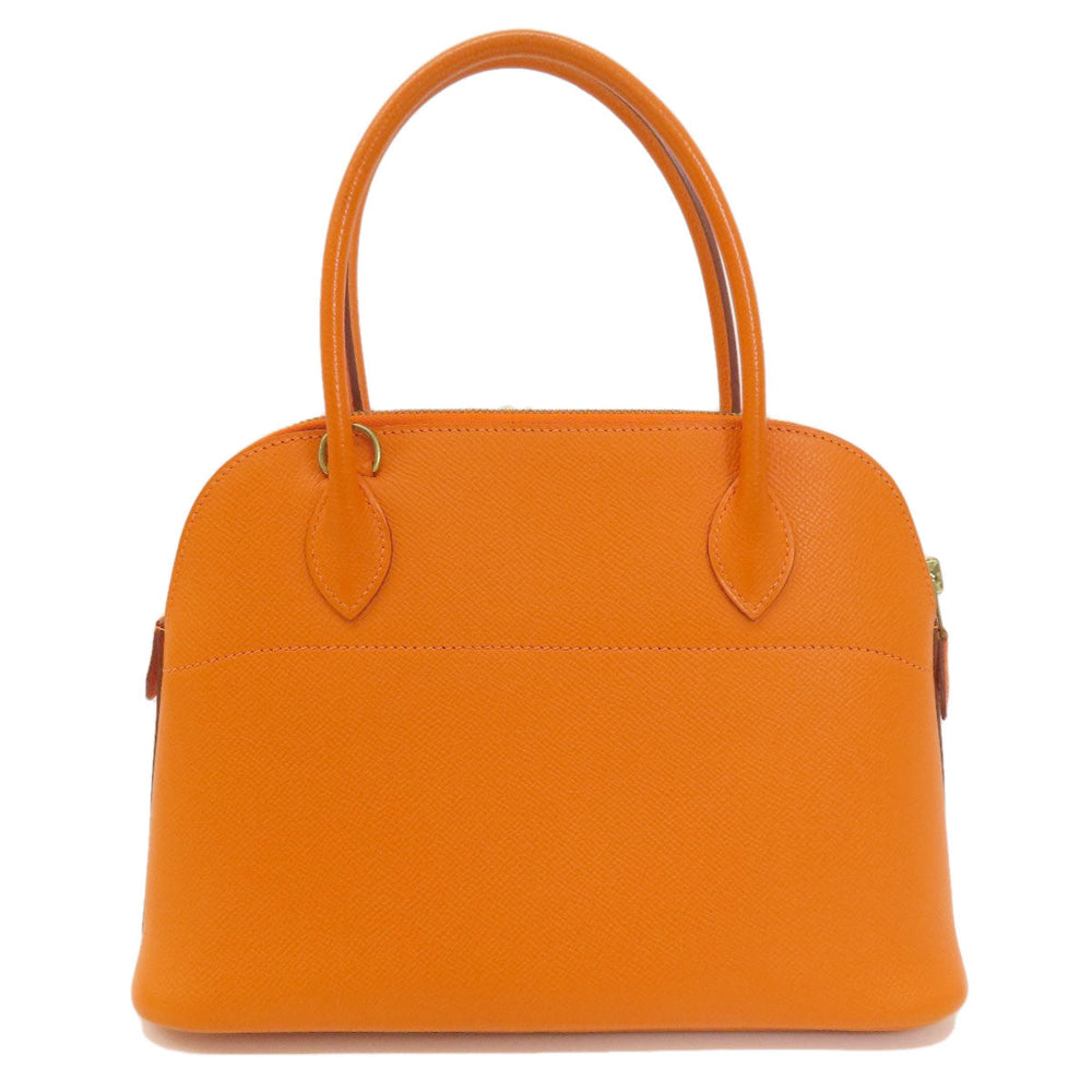 HERMES Handbag Epsom Orange Bolide 27 Orange Gold Metal
